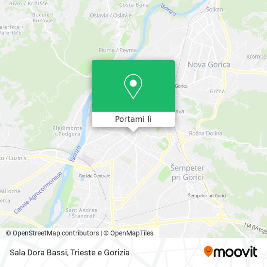 Mappa Sala Dora Bassi