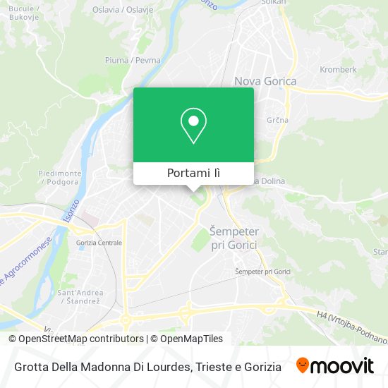 Mappa Grotta Della Madonna Di Lourdes