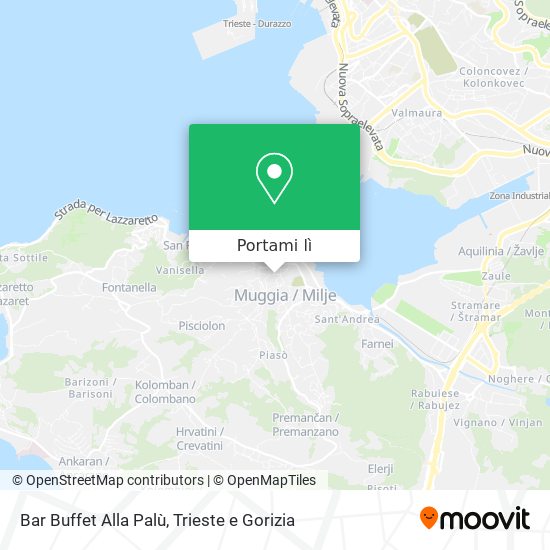 Mappa Bar Buffet Alla Palù