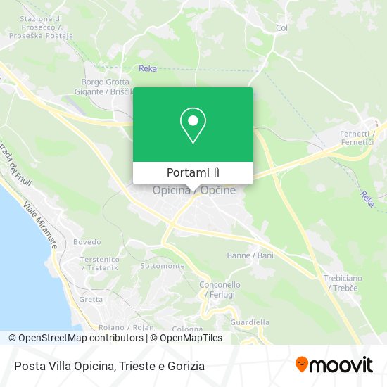 Mappa Posta Villa Opicina