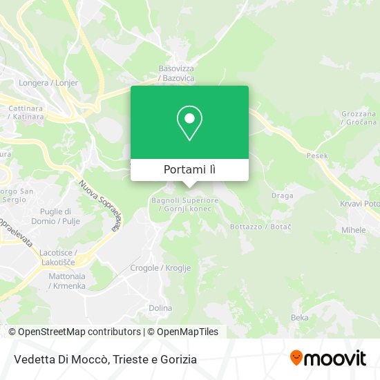 Mappa Vedetta Di Moccò