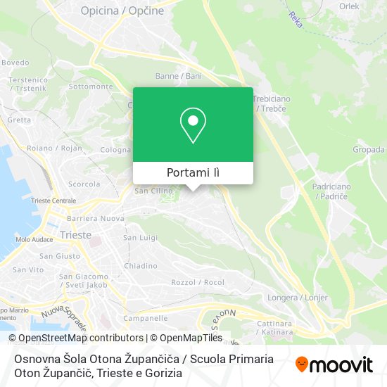 Mappa Osnovna Šola Otona Župančiča / Scuola Primaria Oton Župančič