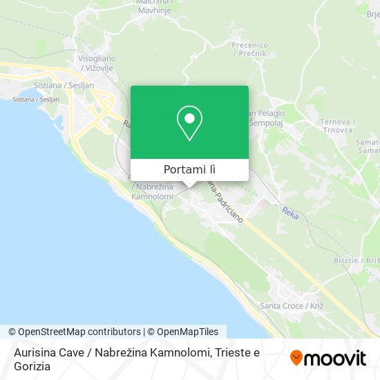 Mappa Aurisina Cave / Nabrežina Kamnolomi