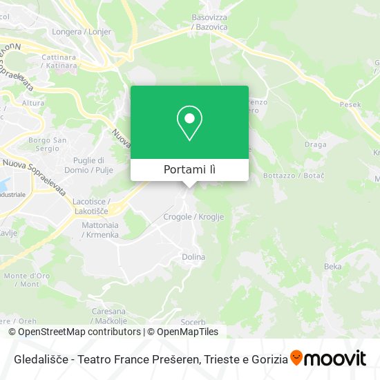 Mappa Gledališče - Teatro France Prešeren