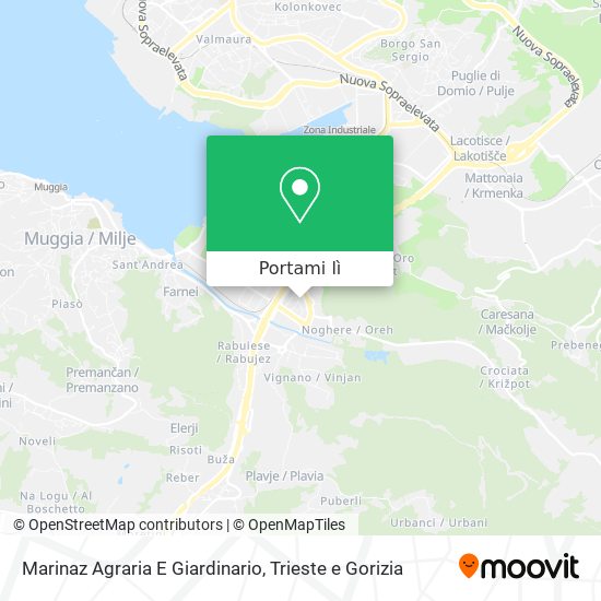 Mappa Marinaz Agraria E Giardinario