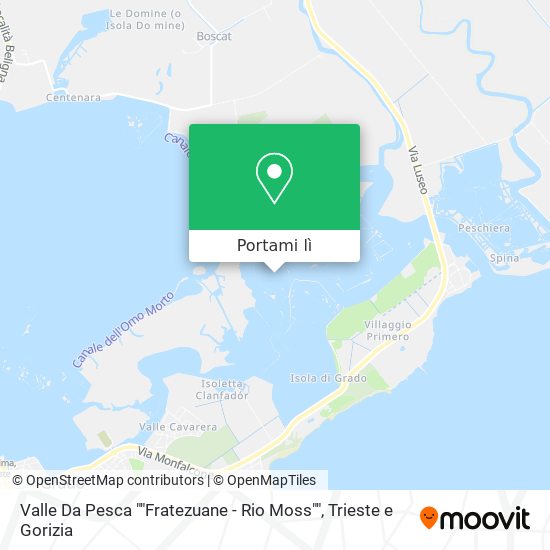 Mappa Valle Da Pesca ""Fratezuane - Rio Moss""