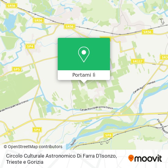 Mappa Circolo Culturale Astronomico Di Farra D'Isonzo