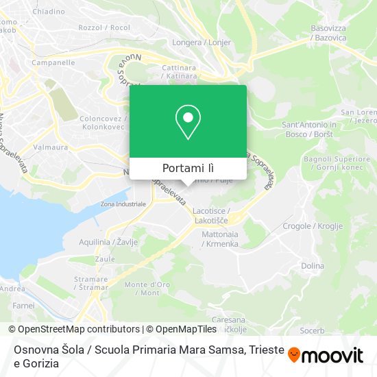 Mappa Osnovna Šola / Scuola Primaria Mara Samsa