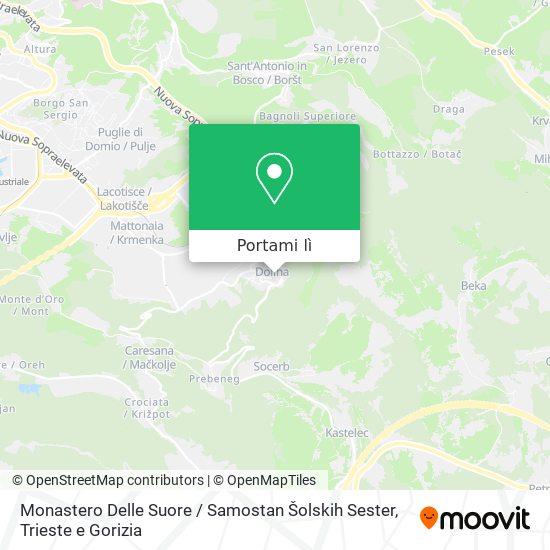 Mappa Monastero Delle Suore / Samostan Šolskih Sester