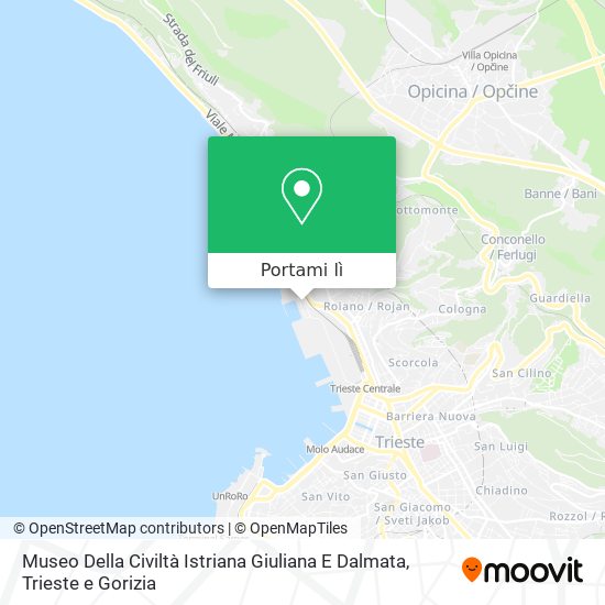 Mappa Museo Della Civiltà Istriana Giuliana E Dalmata