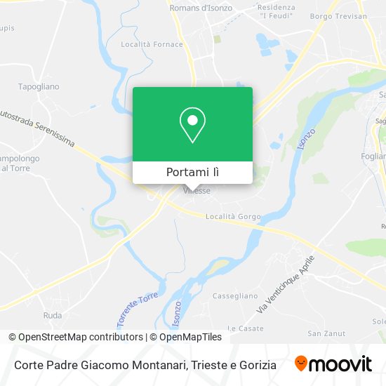 Mappa Corte Padre Giacomo Montanari