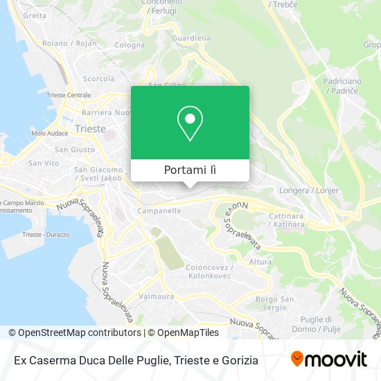 Mappa Ex Caserma Duca Delle Puglie