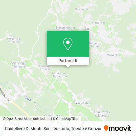 Mappa Castelliere Di Monte San Leonardo