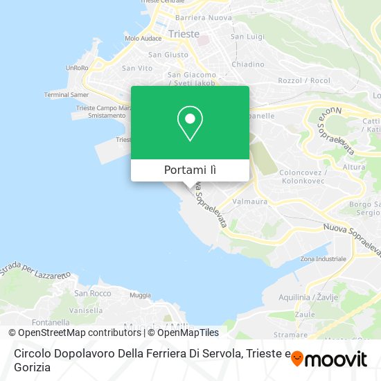 Mappa Circolo Dopolavoro Della Ferriera Di Servola