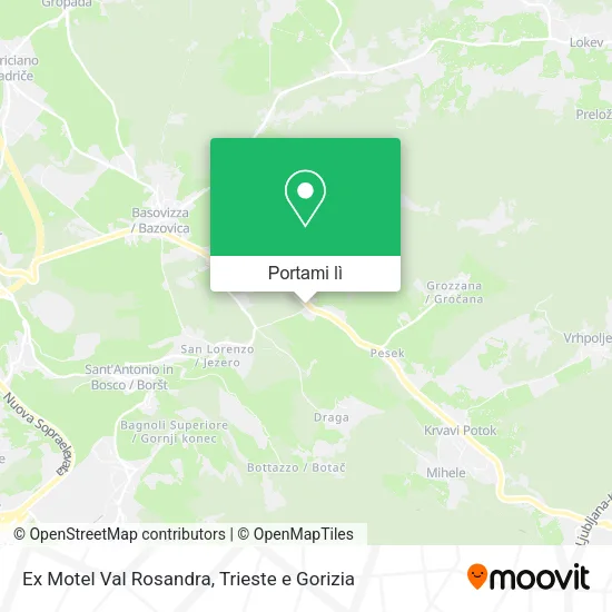 Mappa Ex Motel Val Rosandra