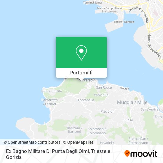 Mappa Ex Bagno Militare Di Punta Degli Olmi