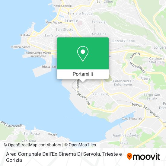 Mappa Area Comunale Dell'Ex Cinema Di Servola