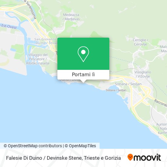 Mappa Falesie Di Duino / Devinske Stene