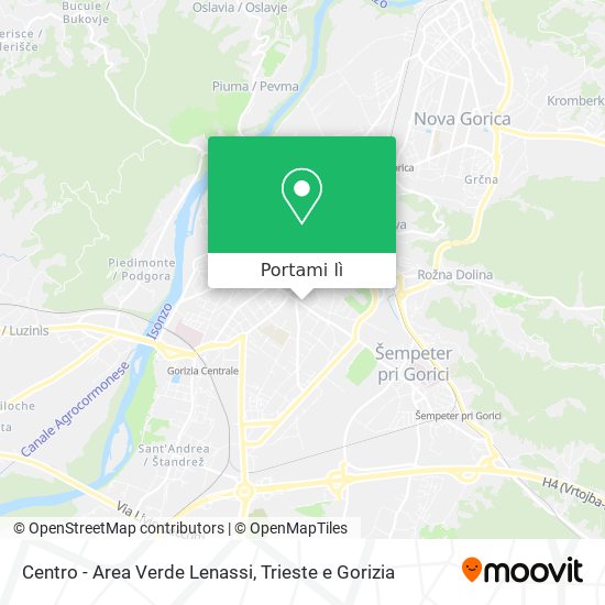 Mappa Centro - Area Verde Lenassi