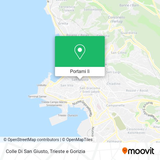 Mappa Colle Di San Giusto