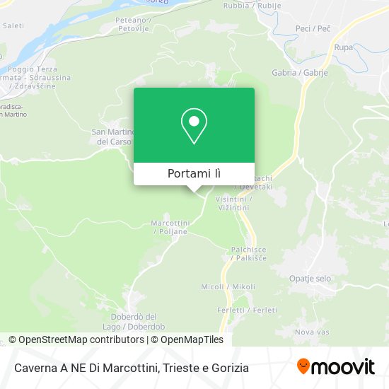Mappa Caverna A NE Di Marcottini