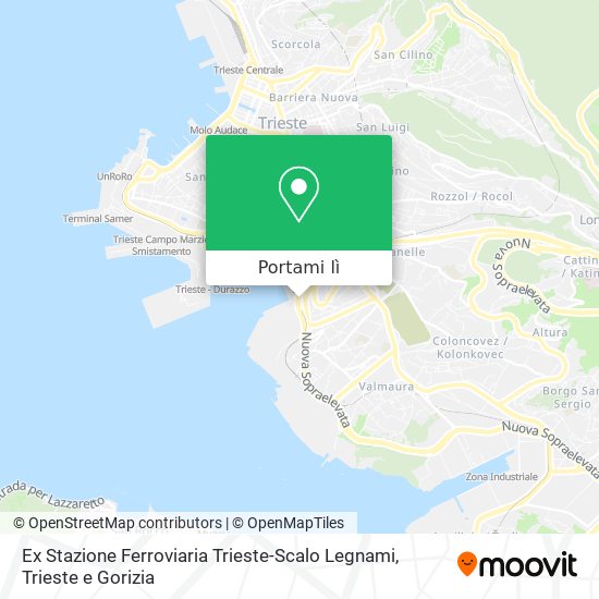 Mappa Ex Stazione Ferroviaria Trieste-Scalo Legnami