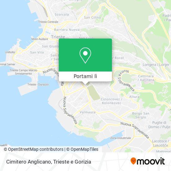 Mappa Cimitero Anglicano