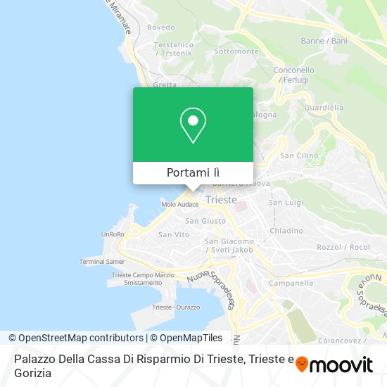 Mappa Palazzo Della Cassa Di Risparmio Di Trieste