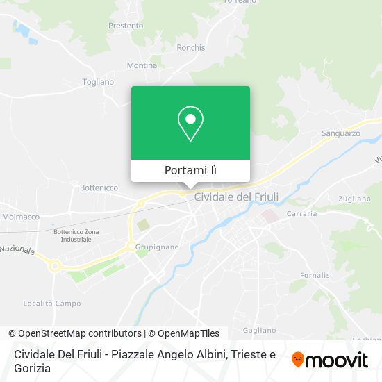 Mappa Cividale Del Friuli - Piazzale Angelo Albini