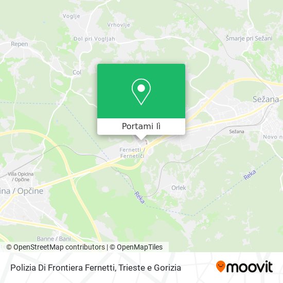 Mappa Polizia Di Frontiera Fernetti