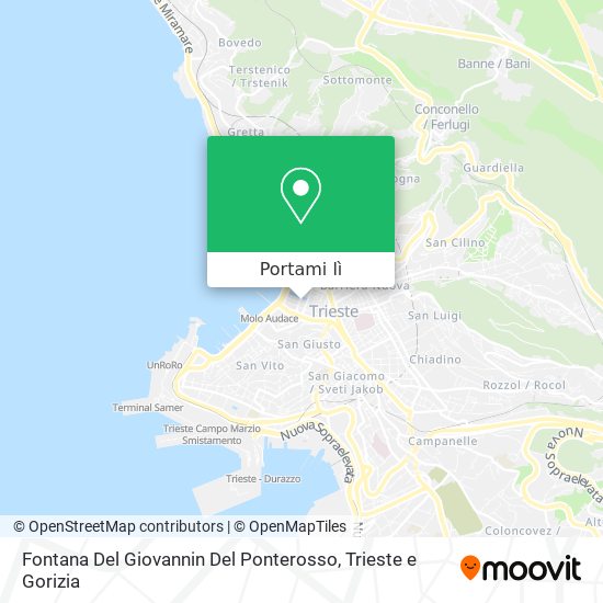 Mappa Fontana Del Giovannin Del Ponterosso