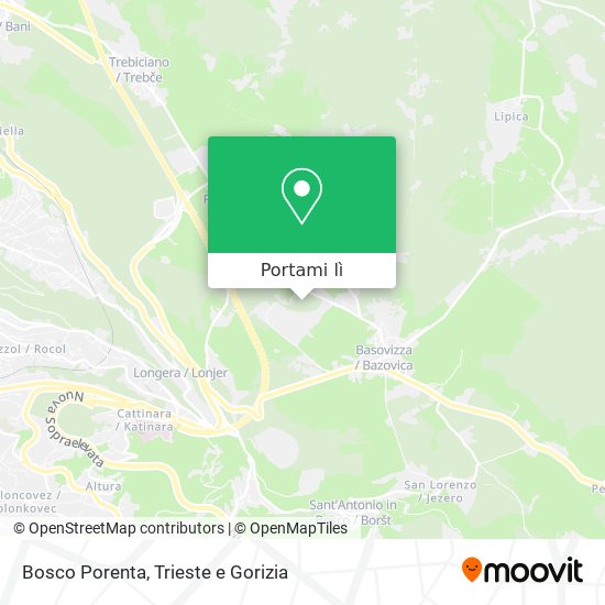 Mappa Bosco Porenta