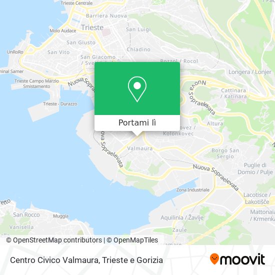 Mappa Centro Civico Valmaura