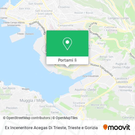 Mappa Ex Inceneritore Acegas Di Trieste