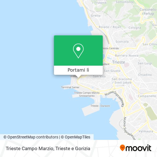 Mappa Trieste Campo Marzio