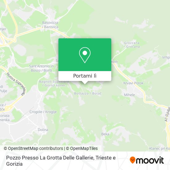 Mappa Pozzo Presso La Grotta Delle Gallerie
