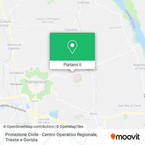 Mappa Protezione Civile - Centro Operativo Regionale