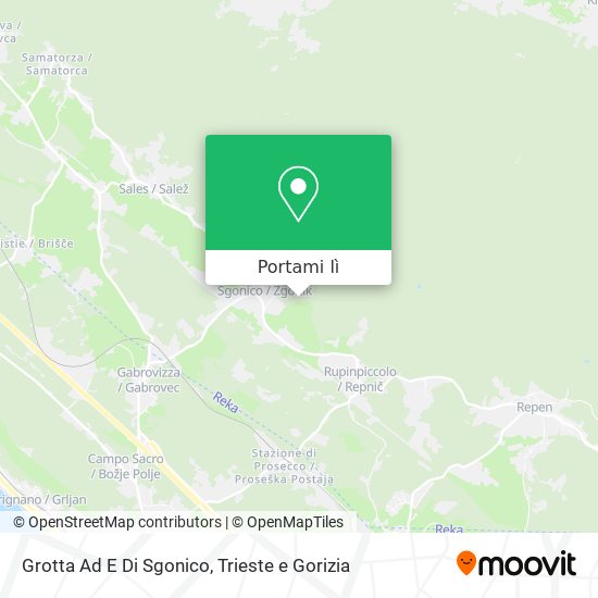 Mappa Grotta Ad E Di Sgonico