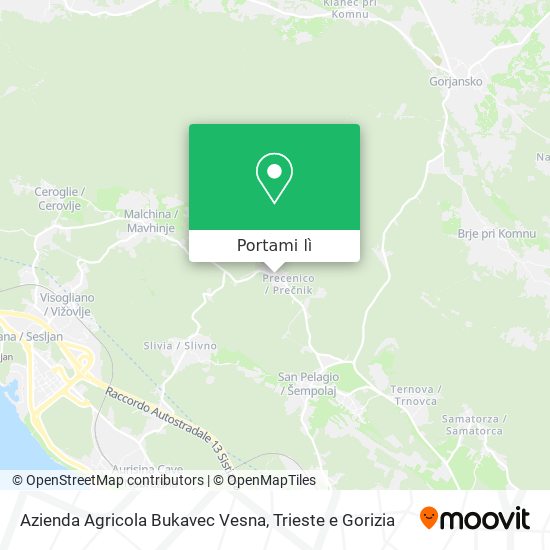 Mappa Azienda Agricola Bukavec Vesna