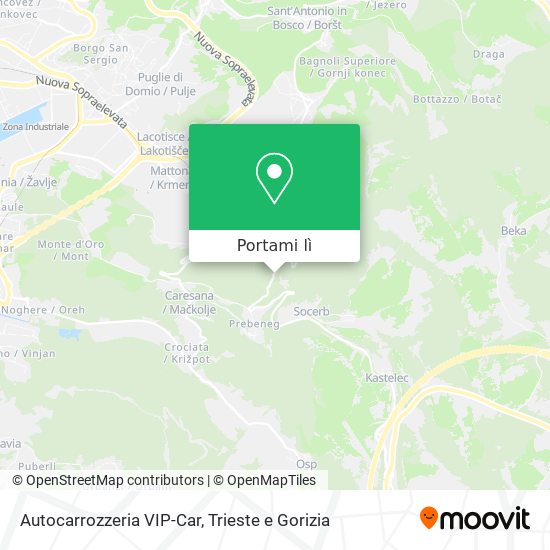 Mappa Autocarrozzeria VIP-Car