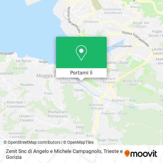 Mappa Zenit Snc di Angelo e Michele Campagnolo