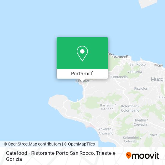 Mappa Catefood - Ristorante Porto San Rocco