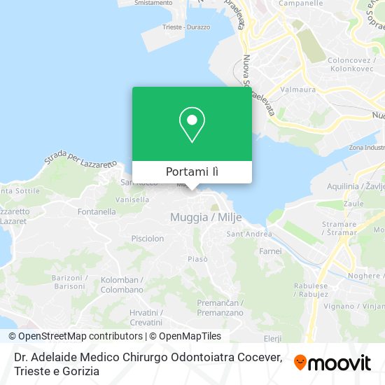 Mappa Dr. Adelaide Medico Chirurgo Odontoiatra Cocever