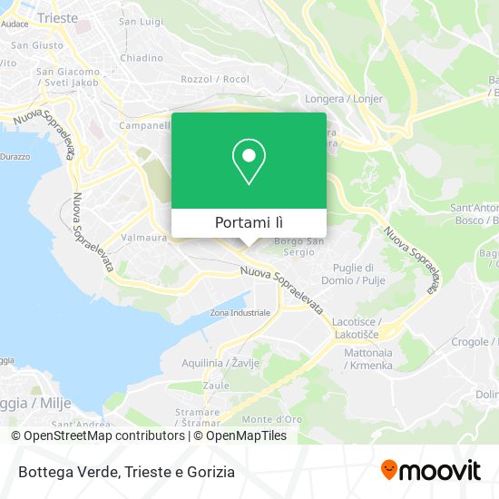 Mappa Bottega Verde