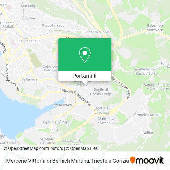 Mappa Mercerie Vittoria di Bernich Martina