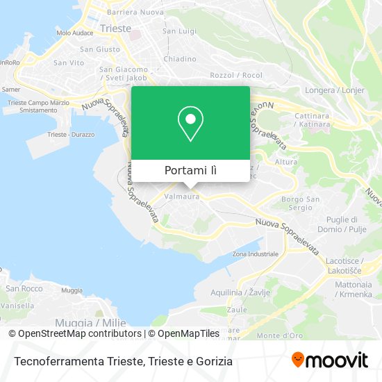 Mappa Tecnoferramenta Trieste