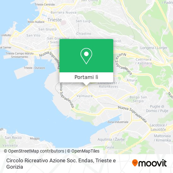 Mappa Circolo Ricreativo Azione Soc. Endas