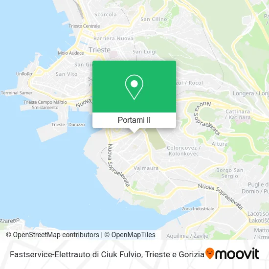 Mappa Fastservice-Elettrauto di Ciuk Fulvio