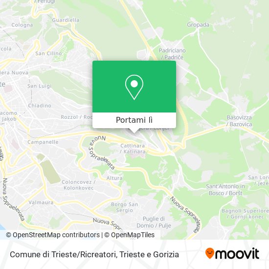 Mappa Comune di Trieste/Ricreatori