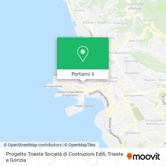 Mappa Progetto Trieste Società di Costruzioni Edili